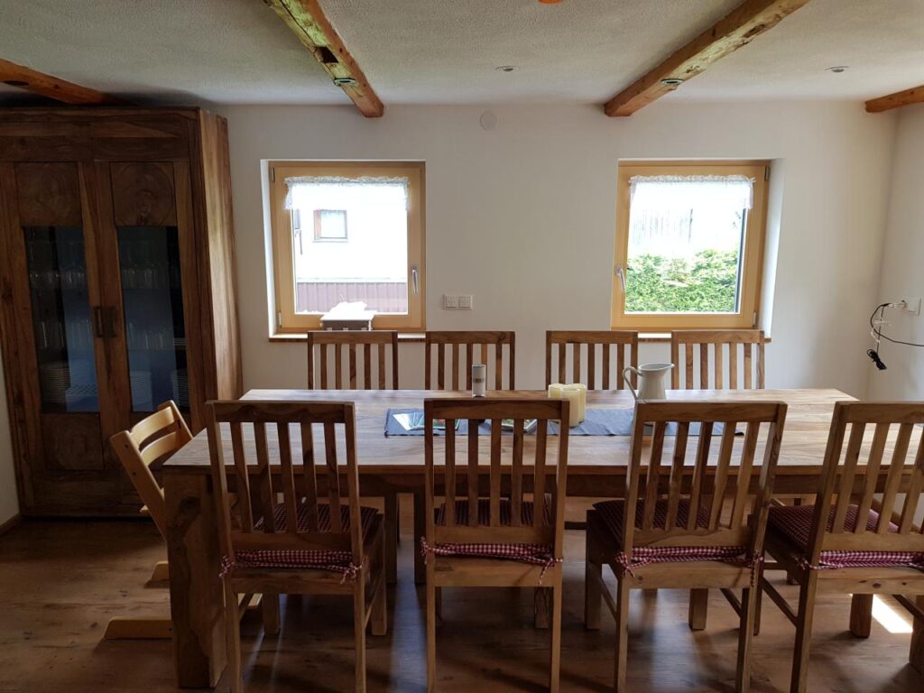 Bild vom Essbereich der Ferienwohnung Grand Family im Erdgeschoss