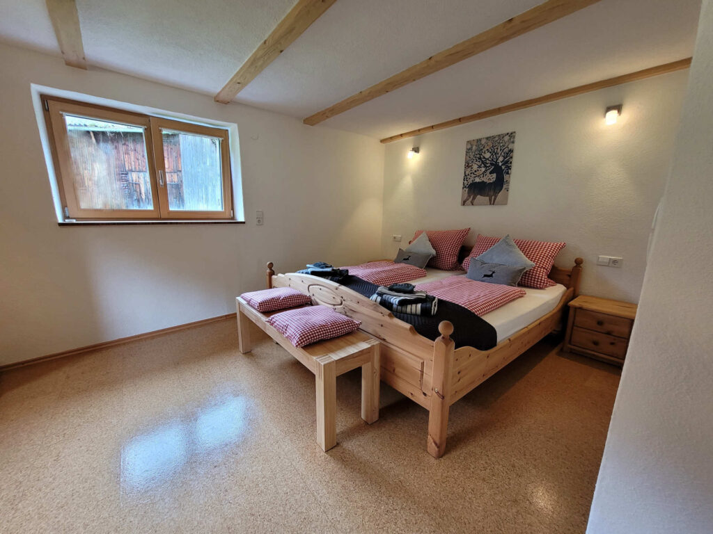 Doppelschlafzimmer der Ferienwohnung Sweet Home